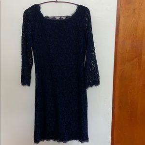Diane von Furstenberg eyelash lace dress